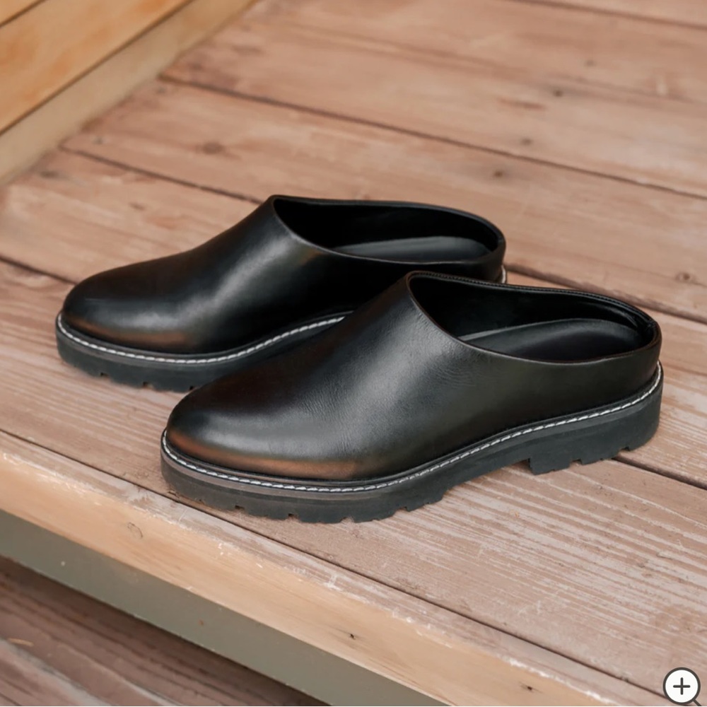 Jenni Kayne Leather Lug Mule in Size 37